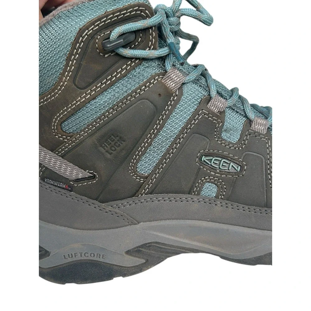 Keen Circadia Mid Polar Steel Grey Waterproof Hiking Boot Womens Size 9